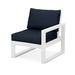 POLYWOOD® Patio Chair w/ Cushions Plastic in Gray/White/Black | 34.4 H x 28.5 W x 32.06 D in | Wayfair 4601RAF-WH145991