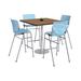 KFI Studios Kool 42" L Square Manufactured Wood Breakroom Table & Chair Set Metal | 41" H x 42" L x 42" W | Wayfair