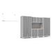 NewAge Products Pro Series 7 Piece Storage Cabinet Set Steel in Gray | 85.25 H x 128 W x 24 D in | Wayfair 51955