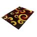 Orange 89 x 62 x 0.5 in Area Rug - Wrought Studio™ Dzesmina Abstract Rectangle 5'2" x 7'5" Area Rug in Paprika | 89 H x 62 W x 0.5 D in | Wayfair