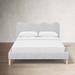Birch Lane™ Veda Upholstered Bed Metal/Linen in Gray/Black | 37 H x 45 W x 85 D in | Wayfair 610E6C716D884A9B979296C2905001FA