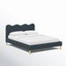 Birch Lane™ Veda Upholstered Bed Metal in Gray | 37 H x 60 W x 85 D in | Wayfair 3C73471B6D084C30ABCC49F3D2D3DA96