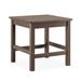 Winston Porter Jaryia Square 19.69" L x 19.69" W Outdoor Side Table Plastic in Brown | 19.69 H x 19.69 W x 19.69 D in | Wayfair