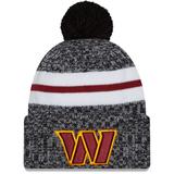 Men's New Era Black Washington Commanders 2023 Sideline Cuffed Knit Hat With Pom