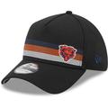 Men's New Era Black Chicago Bears Flawless Stripe 39THIRTY Flex Hat