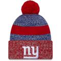 Men's New Era Royal/Red York Giants 2023 Sideline Sport Cuffed Pom Knit Hat