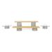 Front of the House BST008MUM28 10 Piece BÂ³ Buffet Building Blocks Riser Set - Bamboo/Glass/ Patina Iron, Multi-Colored