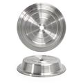 Front of the House DCV005BSS23 11 1/2" Round Plate Cover - 2 1/4"H, Stainless Steel w/ Brushed Finish, Silver