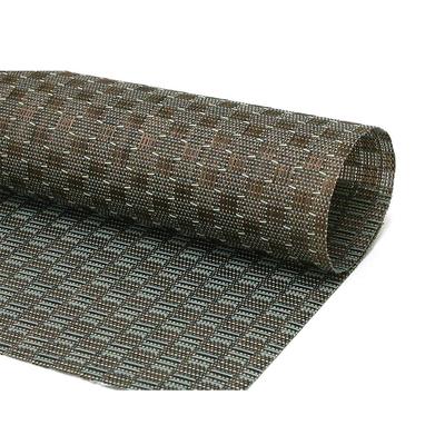 Front of the House RTL005COV83 Rectangular Metroweave Woven Vinyl Placemat - 24" x 16 1/4", Bronze, Brown