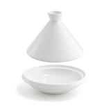 Front of the House STN001WHP20 6 1/2" Tajine w/ Cover - Porcelain, White