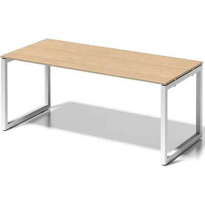 Bisley Schreibtisch Cito BxTxH 180x80x74cm ahorn Gestell verkehrsweiß Image