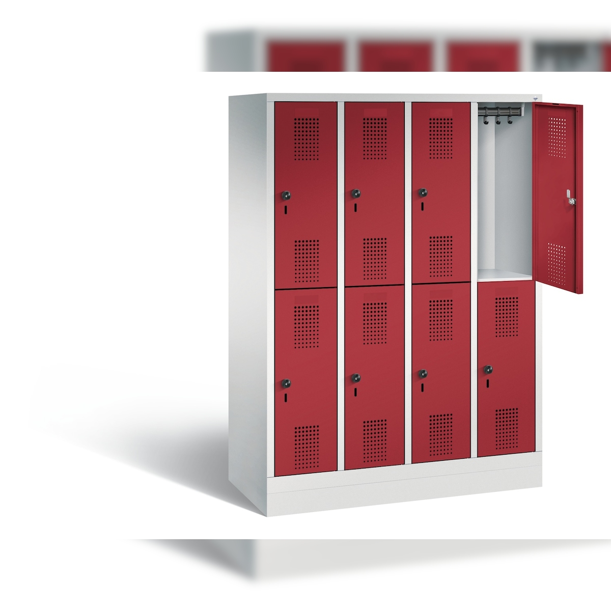 C+P Schul-Spind doppelstöckig Evolo, H1600xB1190xT500mm Image
