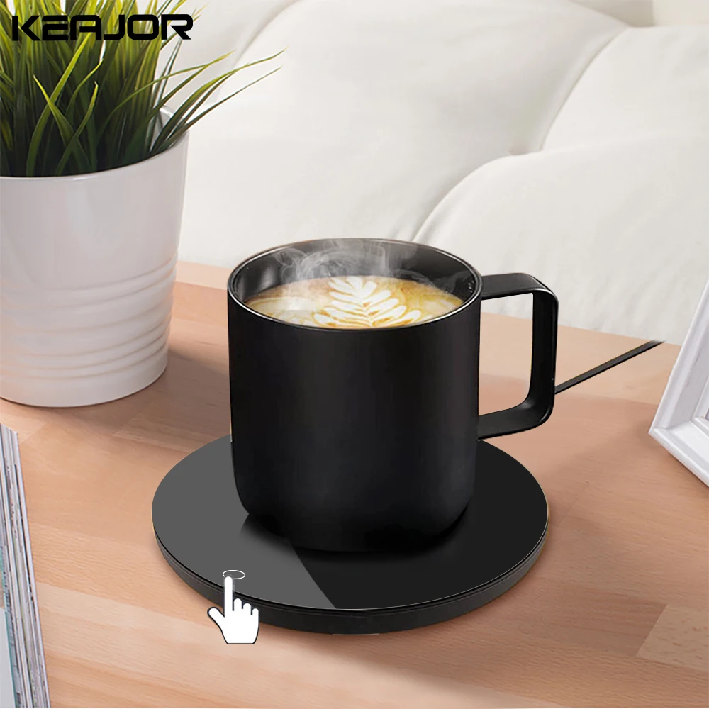 Kaffeetassenheizung Tassenwärmer USB-Heizkissen Elektrische Milch Tee Wasser Thermostat Untersetzer Tassenwärmer für Home Office Schreibtisch DC 5V Image