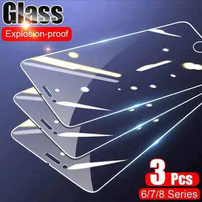 3 Stück Schutz glas auf dem für iPhone 8 7 6 6 s plus Displays chutz folien für iPhone 8 8plus 6plus