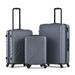 3 Piece Luggage Sets ABS Lightweight Suitcase with Two Hooks, Spinner Wheels, TSA Lock, (20/24/28)