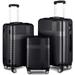 3 Piece Luggage with TSA Lock ABS, Durable Luggage Set, Lightweight Suitcase with Hooks, 20in/24in/28in