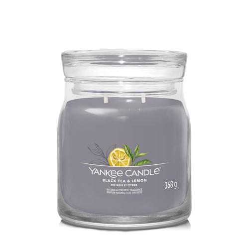 YANKEE CANDLE - BLACK TEA + LEMON Kerzen 368 g