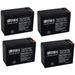 12V 10AH SLA Battery Replaces HGL10-12 CB10-12 - 4 Pack