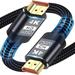 HKEEY HDMI Cable 4K HDMI Cables 5M/16.4FT Ultra High Speed Braided HDMI Lead Support 4K@60Hz ARC HDR 3D Ethernet Compatible with All HDMI Devices