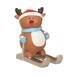 Washranp Santa Style Phone Holder Resin Elk Sculpture Desktop Cell Phone Stand Compatible with All Mobile Phone