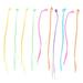 12pcs Kids Wig Braided Hair Extensions Attachments Lovely False Braided Fresh Personality Clip Snaps Hairdress for Children Girl