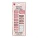 Dashing Diva Gloss Nail Strips - Rose Sparkle | UV Free Chip Resistant Long Lasting Gel Nail Stickers | Contains 32 Nail Wraps 1 Prep Pad 1 Nail File