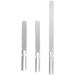 3pcs Professional Nail stainless steel nail file double sided nail file nail buffer nail file File Set Stainless Manicure Tools Manicure Tools