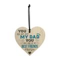 KIHOUT Discount New Father s Day Decorations Wooden Love Pendant The Best-Gift for Father