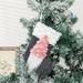 KIHOUT Deals Christmas Decorations Crutches Faceless Doll Dwarf Santa Claus Christmas Stockings Pendant