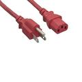 Kentek 10 Feet Red AC Power Cable Cord For EDISON PROFESSIONAL M2000 LOUD SPEAKER PA SYSTEM