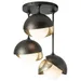 Hubbardton Forge Brooklyn 3-Light Double Shade Semi-Flushmount Light - 121374-1100