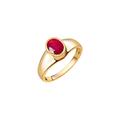 V Ring 585/- Gold Rubin Rot Glänzend (Größe: 018 (57,0))