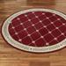 Fleurette Round Rug 7'6" Round, 7'6" Round, Ruby