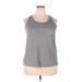 Athletic Works Active Tank Top: Gray Activewear - Women's Size 2X-Large