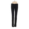 Rag & Bone/JEAN Jeans - Mid/Reg Rise Skinny Leg Denim: Black Bottoms - Women's Size 25 - Black Wash