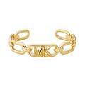Michael Kors Women's Premium MK Statement Link 14K Gold-Plated Frozen Empire Link Cuff Bracelet, MKJ828800710