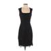 L.K. Bennett Cocktail Dress - Party Square Sleeveless: Black Solid Dresses - Women's Size 2