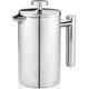 French Press Kanne GEFU "Kaffeebereiter GUSTAVO, 600 ml" Kaffeemaschinen Gr. 600 l, silberfarben (silber) Kaffeebereiter Kaffeefilter und Handfilter