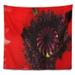 East Urban Home Garden in Full Bloom on Summer Day Tapestry Polyester in Black/Red | 50 H x 60 W in | Wayfair ECEB5D5D72854C1BB028B331A9AF456B