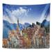 East Urban Home Landscape Colors of Southern Europe Tapestry Metal in Blue/Gray | 32 H x 39 W in | Wayfair 6893ACDD5CE044A9805C744DC6E49799