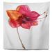 East Urban Home Flower Beautiful Dual Toned Star Flower Tapestry Polyester in Gray/Red | 50 H x 60 W in | Wayfair 81088966E69B4DAFA0A6DA1C71978EA6