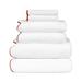 Home Treasures Linens Antalya 6 Piece Turkish Cotton Towel Set Terry Cloth/Turkish Cotton in White | 30 W in | Wayfair EMANY8TOWSETWHLO