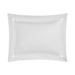 Home Treasures Linens Riley Solid Color 100% Cotton Sham 100% Cotton in Gray/White | 20 H x 36 W in | Wayfair EMRILPRL1KSHAOYWH