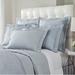 Home Treasures Linens Zebra Chevron 100% Linen Sham 100% Linen in Gray/Blue | 26 H x 26 W in | Wayfair EMZEB2ESHALB