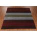 Brown 117 x 99 W in Rug - Isabelline One-of-a-Kind Lelja Hand-Knotted New Age 8'3" X 9'9" Wool Area Rug in Multi Wool | 117 H x 99 W in | Wayfair