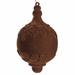 The Holiday Aisle® Flocked Drop Finial Christmas Ornament Plastic in Brown | 9 H x 9 W x 9 D in | Wayfair 985693543A5143EF94DDCEF2B447EE12