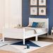 Darby Home Co Shivangi Bed Wood in White | 35.44 H x 41.24 W x 81.92 D in | Wayfair 964D8D1FD4864D6FA2ACD1CD7BF69C91