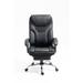 Inbox Zero Kanilah Ergonomic Desk Chair Swivel Office Chair w/ Padded Armrest Adjustable Upholstered in Brown/Gray | Wayfair