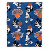 Northwest NBA Knicks Basketball Mickey Hugger Pillow & Silk Touch Throw Set Polyester in Blue | 50 H x 40 W in | Wayfair 1COB3122A0018RET