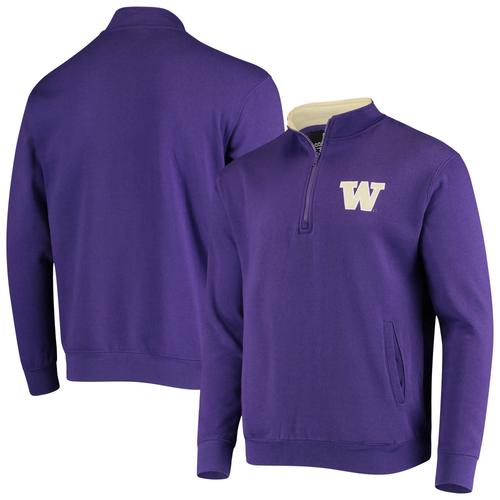 Colosseum Purple Washington Huskies Tortugas Logo-Jacke mit Viertelreißverschluss für Herren